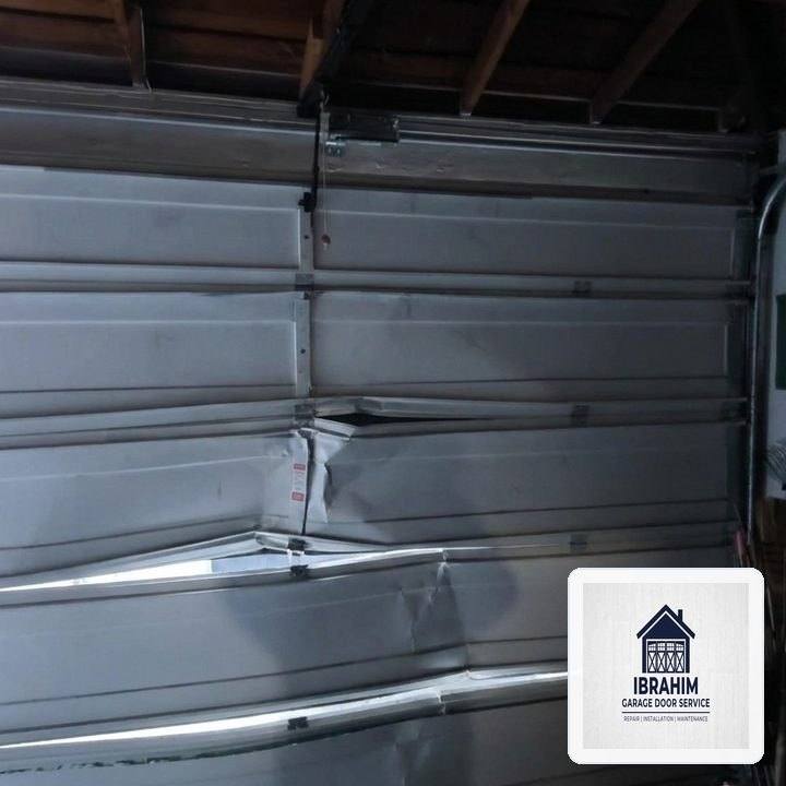 Ibrahim Garage Door Service in Tukwila, WA: Heavy-Duty Steel Section Strut & 11-Gauge Hinge Reinforcement - Tukwila, WA